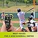 Watayo 2 Pcs 4 Wheel Baseball Umpire Clicker, Green Umpire Indicator Umpire Gear, Practical Baseball Pitch Counter Clicker for Scorekeeper Recording Outs & Innings Balls