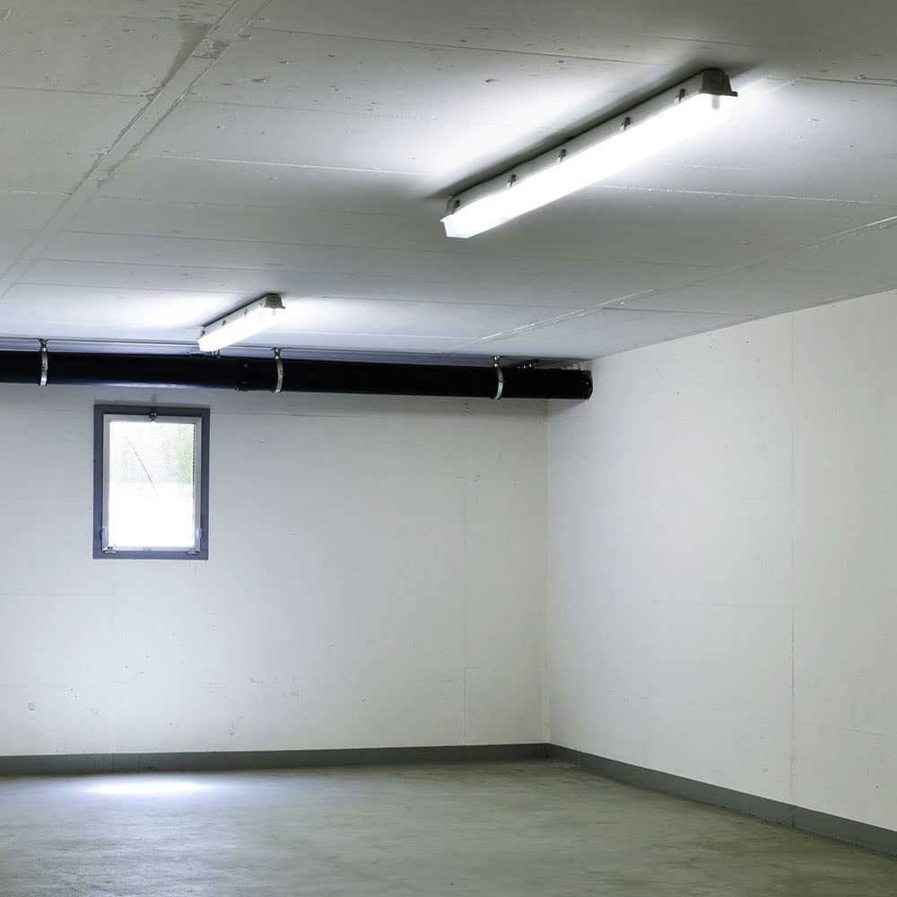 LED Wannen Leuchte 120 cm Decken-Lampe Feuchtraum- Nassraum- Keller- Werkstatt- Büro- Beleuchtung IP65 6400K