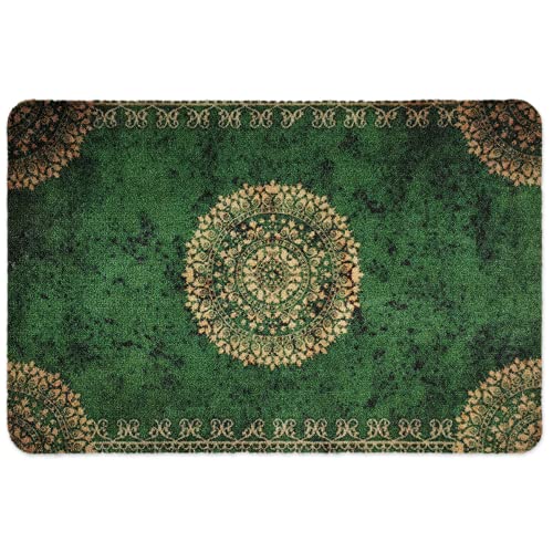 deco-mat Fußmatte Orient (40 x 60 cm, Grün) - rutschfeste und waschbare Fußmatte für außen/innen - saugstarke…