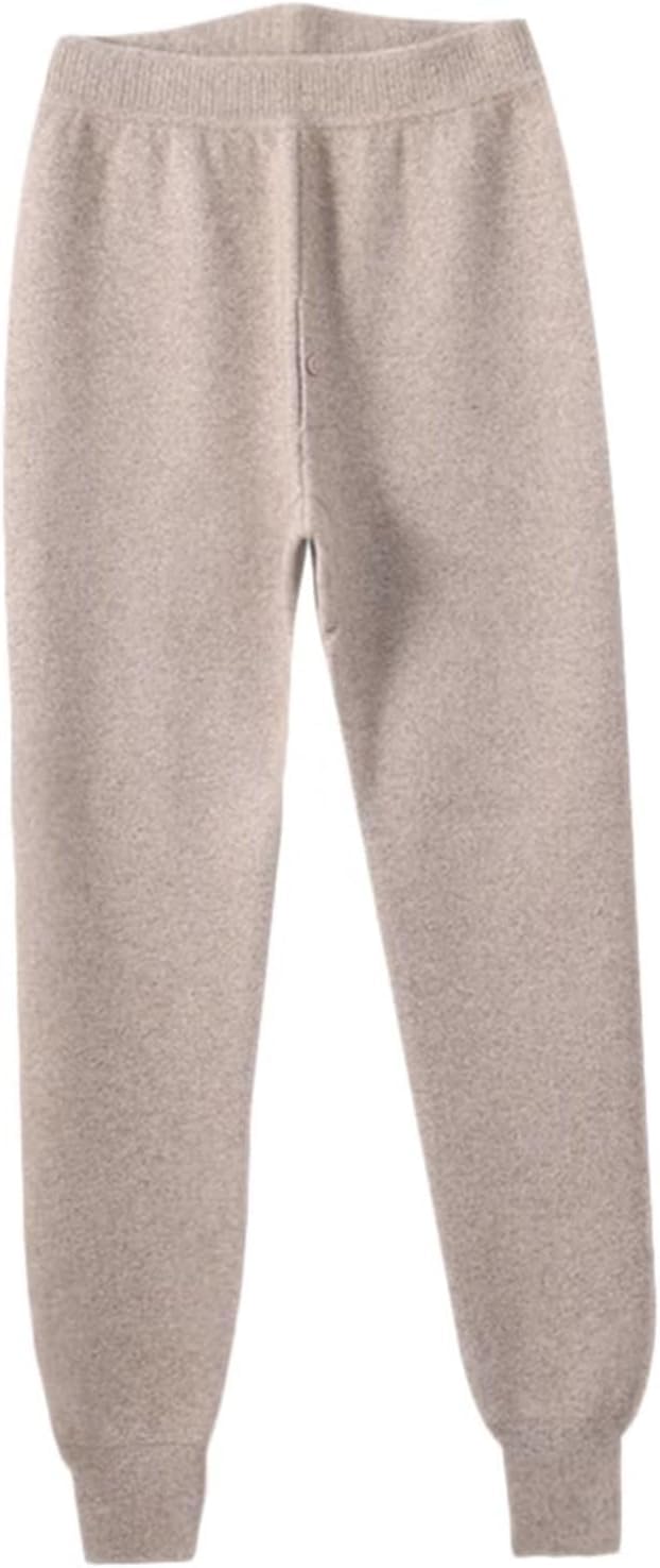 100% Cashmere Termico Strato Inferiore Base Legging Donna Uomo Intimo Caldo Pantaloni per Camminare Sciare, I(Men's Thickened), 3XL