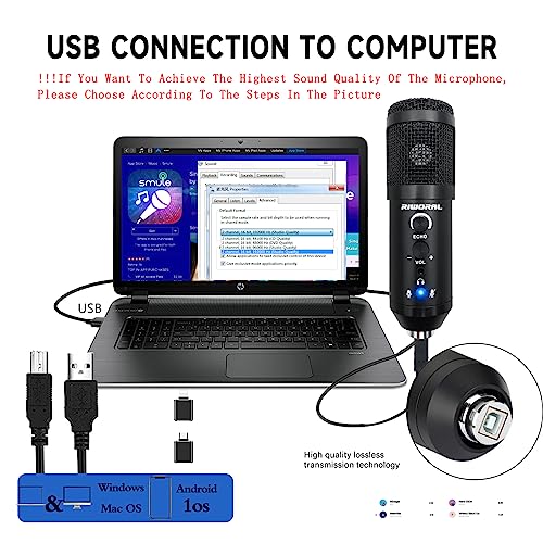 Microphone Isolation Shield & Pop Filter For Vocal Recording Cilp On Metal Tri-Stand With Usb Computer Smartphone Gaming Streaming Condenser Monitor Mic Studio Kit Equipment To Pc Laptop Smartphone #TOP2