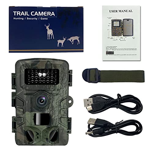 Techigher Night Vision Binoculars for Complete Darknessss,Trail Camera,WiFi Infrared Camera 16MP 1080P With 2.0 Inch LCD Screen,Wildlife Cam Night Vision Goggles for Outdoor Photos Video Recording
