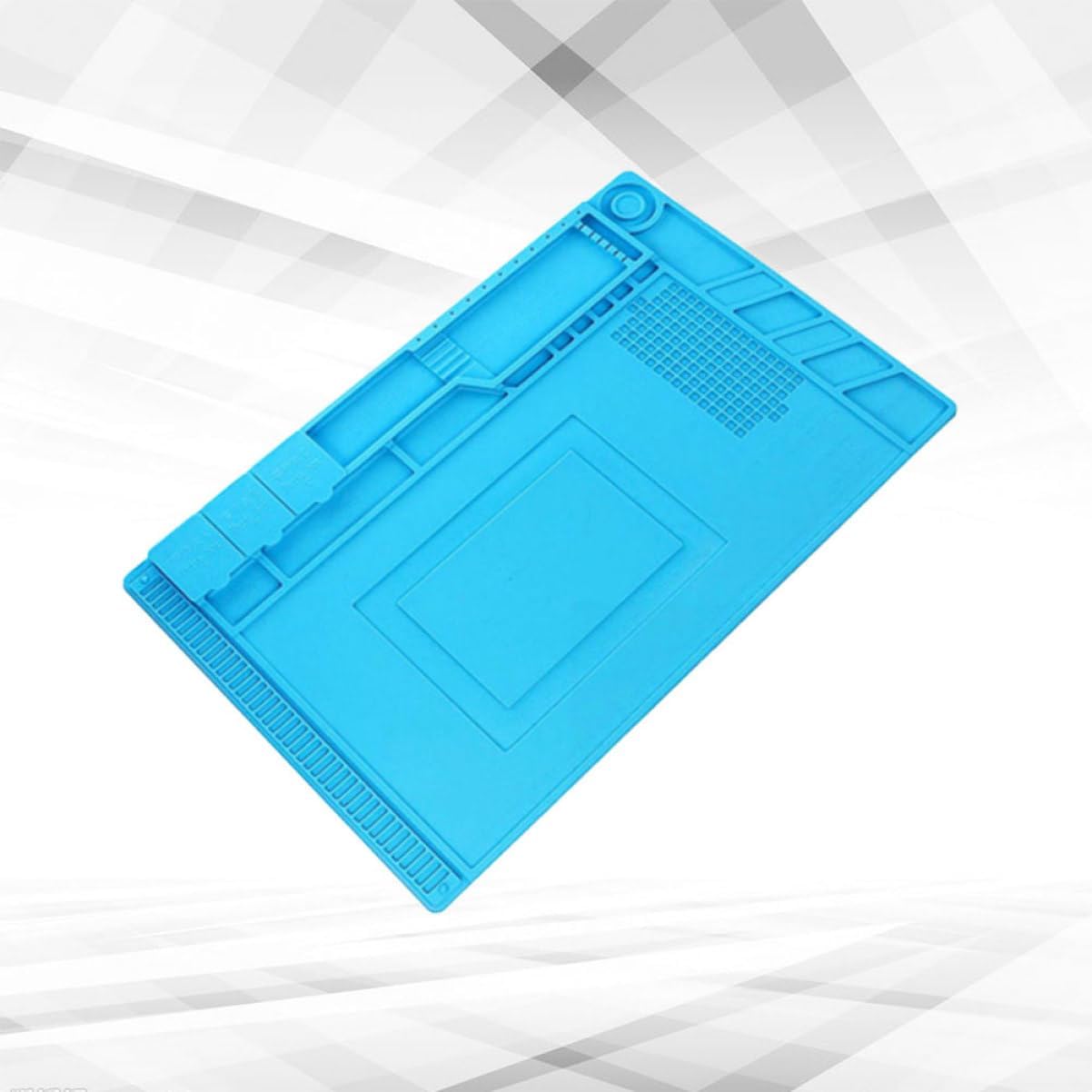 STOBOK Working Mat Repair Pad Small Parts Work Pad Laptop Repair Tools Resistance Repair Mat Magnetic Soldering Mat Magnetic Repair Mat Project Mat Small Parts Mat Blue
