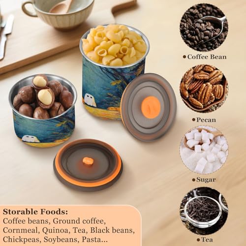 Recipiente para café con arte de fantasma de Halloween 500 ml miniatura 5