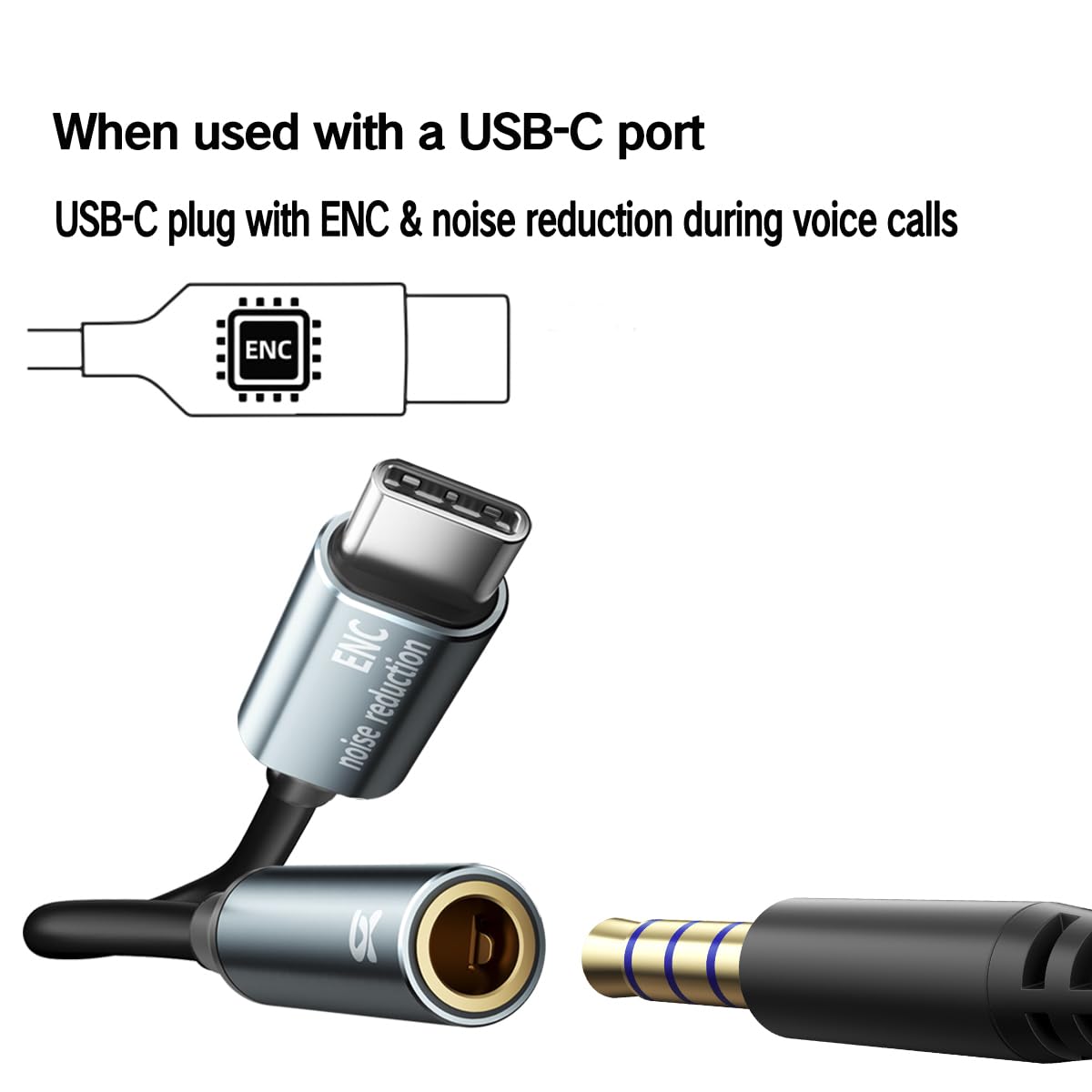 Auricolari cablati con bassi coinvolgenti per chiamate con cancellazione del rumore, quattro unità auricolari in-ear con microfono con cancellazione del rumore, subwoofer e suono chiaro decodificato