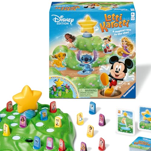 Ravensburger 24875 - Lotti Karotti Disney Edition, Adaptation of The Well-Known Classic Game with Disney Characters, Entertaining Race Game for 2 to 4...