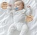 Baby Monthly Milestone Marker Discs,4 Inch 1-12 Months Kraft Baby Monthly Milestone Cards Wooden Milestone Photo Cards for Baby Announcement and Milestones,Gender-Neutral Gift for Newborn Boy and Girl
