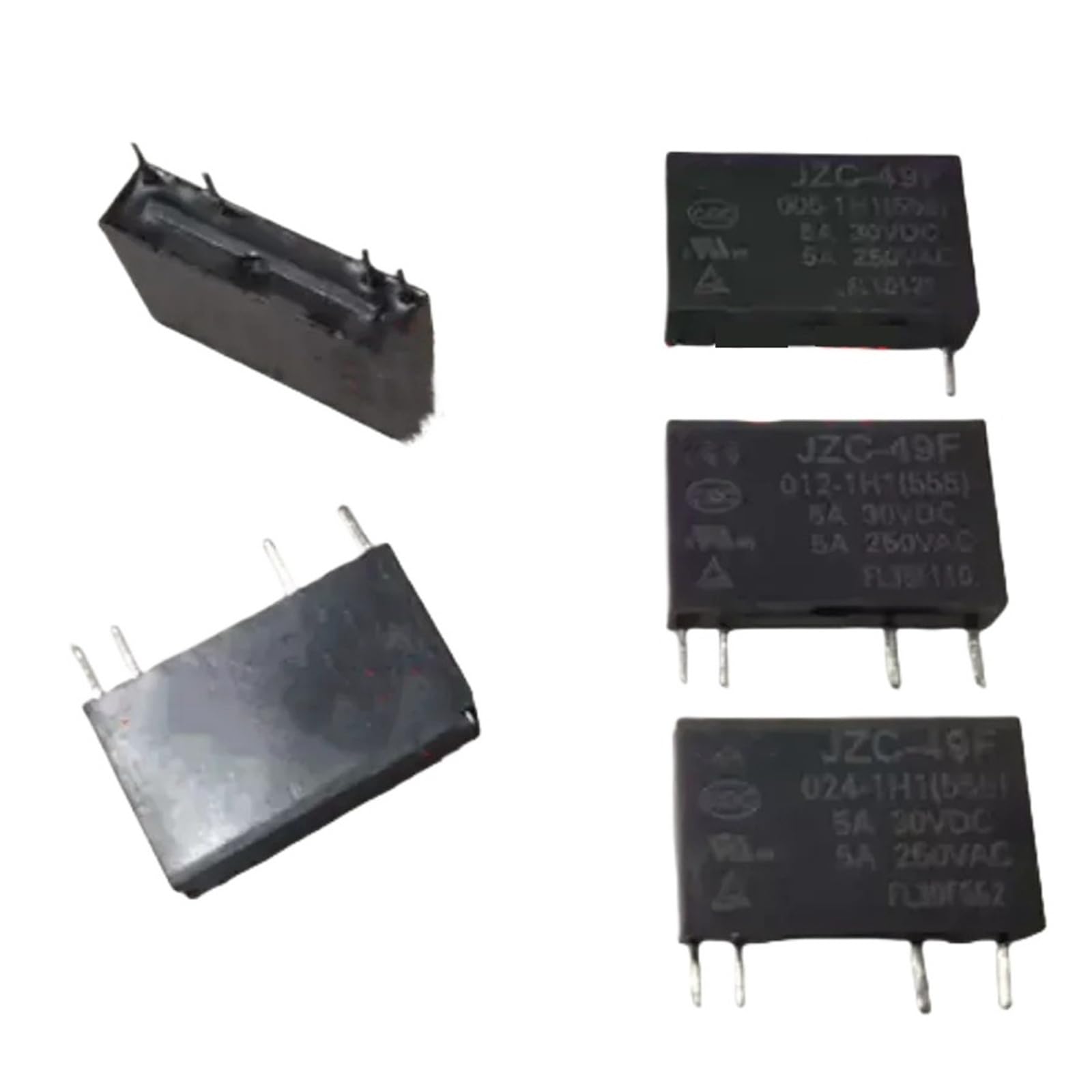 Relais JZC-49F 24VDC miniature à 4 broches pour circuit imprimé