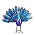 BAENRCY Small Peacock Statue Animal Sculpture Garden Decoration Metal Yard Art for Yard Outdoor Decoration (Purple)