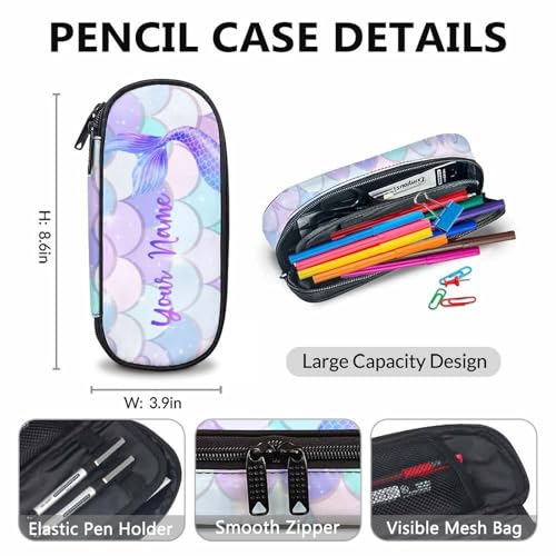 Girls Backpack, Cute Mermaid Bookbag for Kids 6-8, 17 Inches Kids Backpack with Lunch Box and Pencil Case for Girls, 3 in 1 Preschool Elementary Kindergarten Schoolbag Matching Combo4