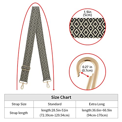 Image of ZOOEASS Wide Shoulder Strap Adjustable Replacement Belt Crossbody Canvas Bag Handbag