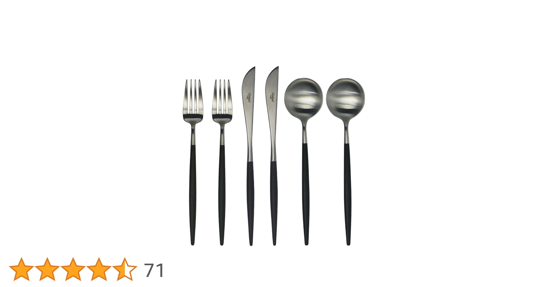 ★Cutipol クチポールGOAブラック&ブラック ディナー6pcs Amazon | [クチポール] cutipol GOA（ゴア） ブラック ディナー