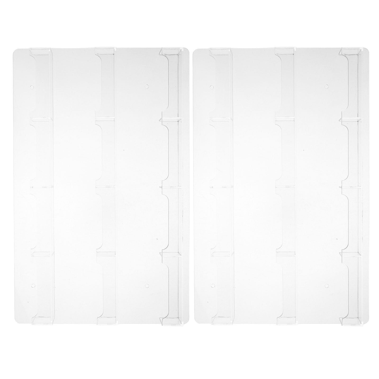 2 Pièces Porte-cartes Vertical Mural en Acrylique Transparent, 12
