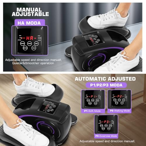 image for ANCHEER Under Desk Elliptical Machine, Electric Seated Pedal Exerciser