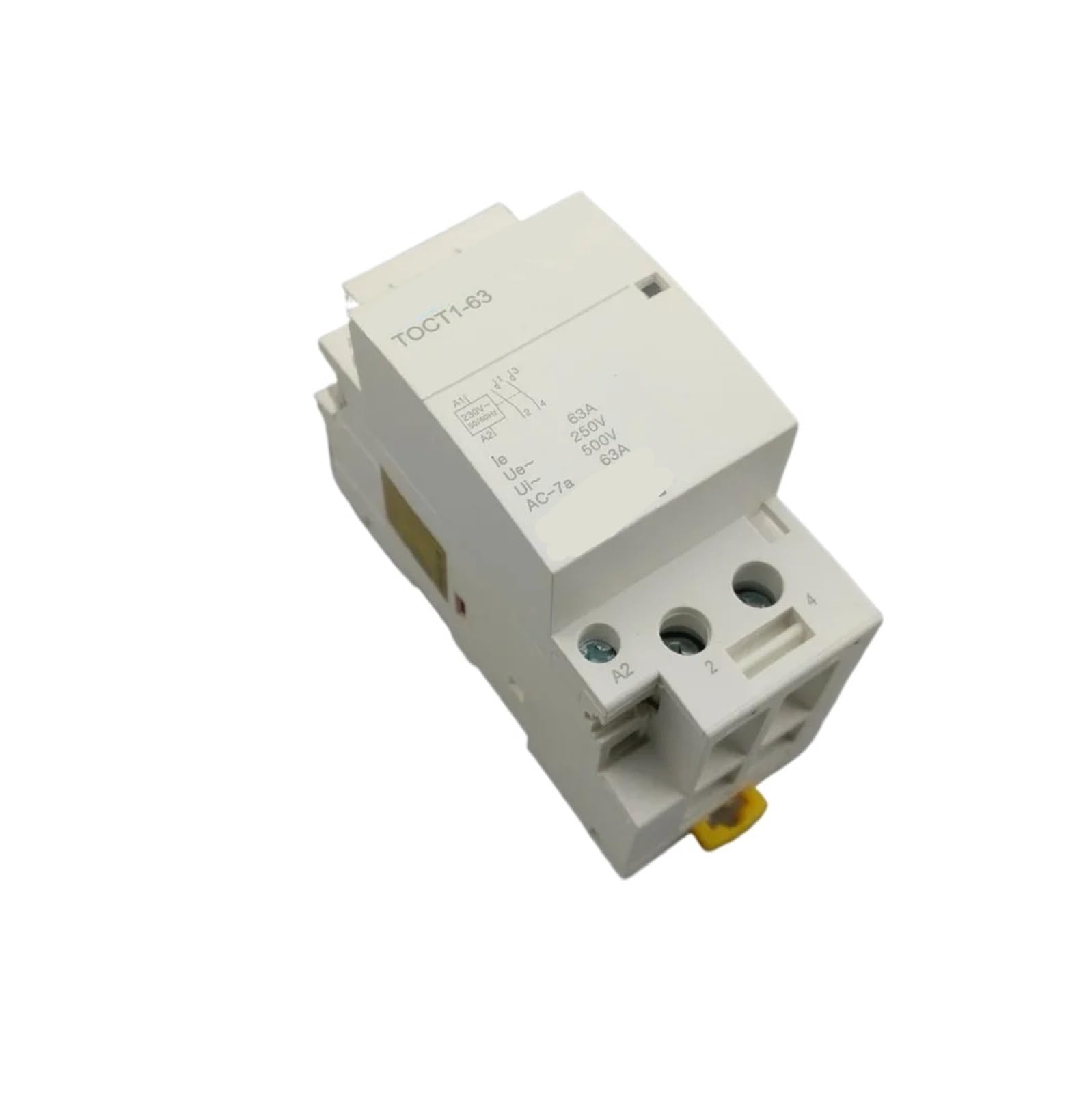 HUUOQIWY TOCT1 2P 63A 220V/230V 50/60HZ DIN Rail Household AC Modular Contactor 2NO or 2NC or 1NO 1NC(2NC)