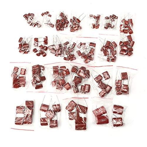 RoXane 204Pcs 24Values ??400V 0.01Uf ~ 4,7Uf Cbb