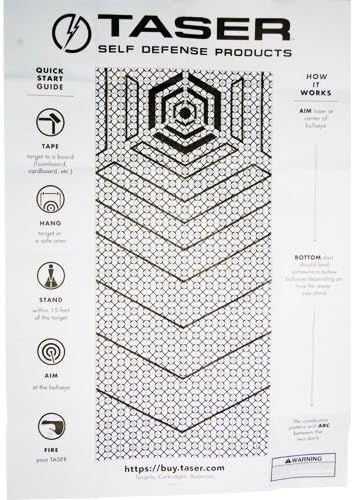 Southern Garden Tools Taser Accessories for Taser Pulse, Bolt, Strike and Attack (Taser Practice Target)