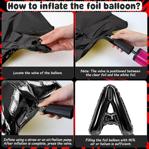 Ballons de fête d'anniversaire faciles à gonfler avec suspensions pour déco rapide - 7