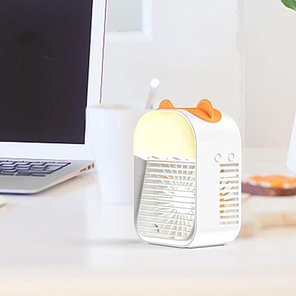 IVELECT Mini Air Conditioner Fan Bedroom Evaporative Air Cooler Humidifier White