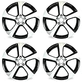For Volkswagen Golf GTI New Set of 4 18x7.5 Alloy Wheel 2014-2020 Machined Black OEM Design Wheel 18” Replacement Rim