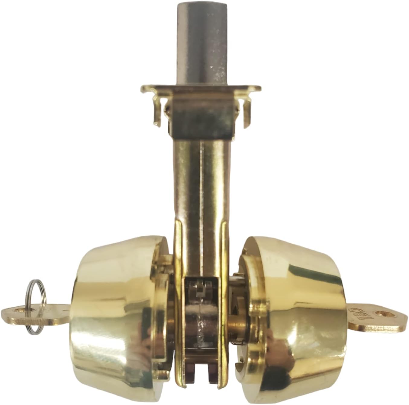 Snap - in Deadbolt Lock with Concealed Screws - Fits Inside 1" x 3" Steel Tubing (Double Cylinder - Keyed Both Sides)