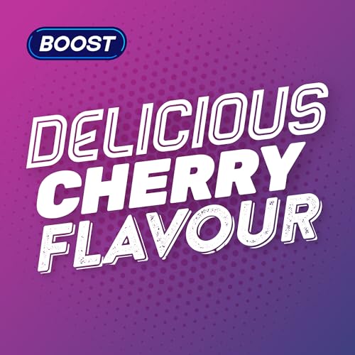 Boost Energy Drink Cherry Flavour - 24 Pack Drinks with Caffeine, Taurine and Vitamin B Carbonated Energy Drinks Gluten Free Vegan Low Calorie Fizzy Drinks Multipack 24x250ml - Image 3