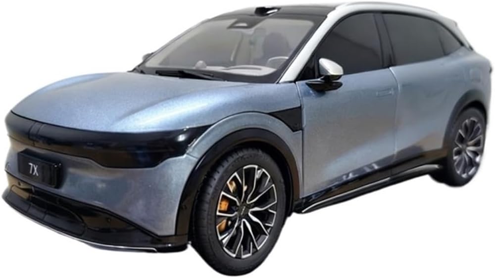 Model Toy Car 1:18 for Geely 7X Diecast Model Toy Car Static Display Piece Collection for Friends(Blue)