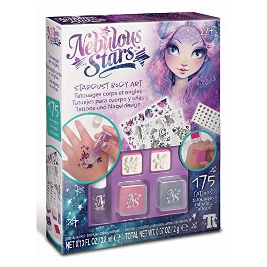 Educa Borrás- Tatuajes para Cuerpo Y Uñas Nebulous Starts, Color Variado (17588)