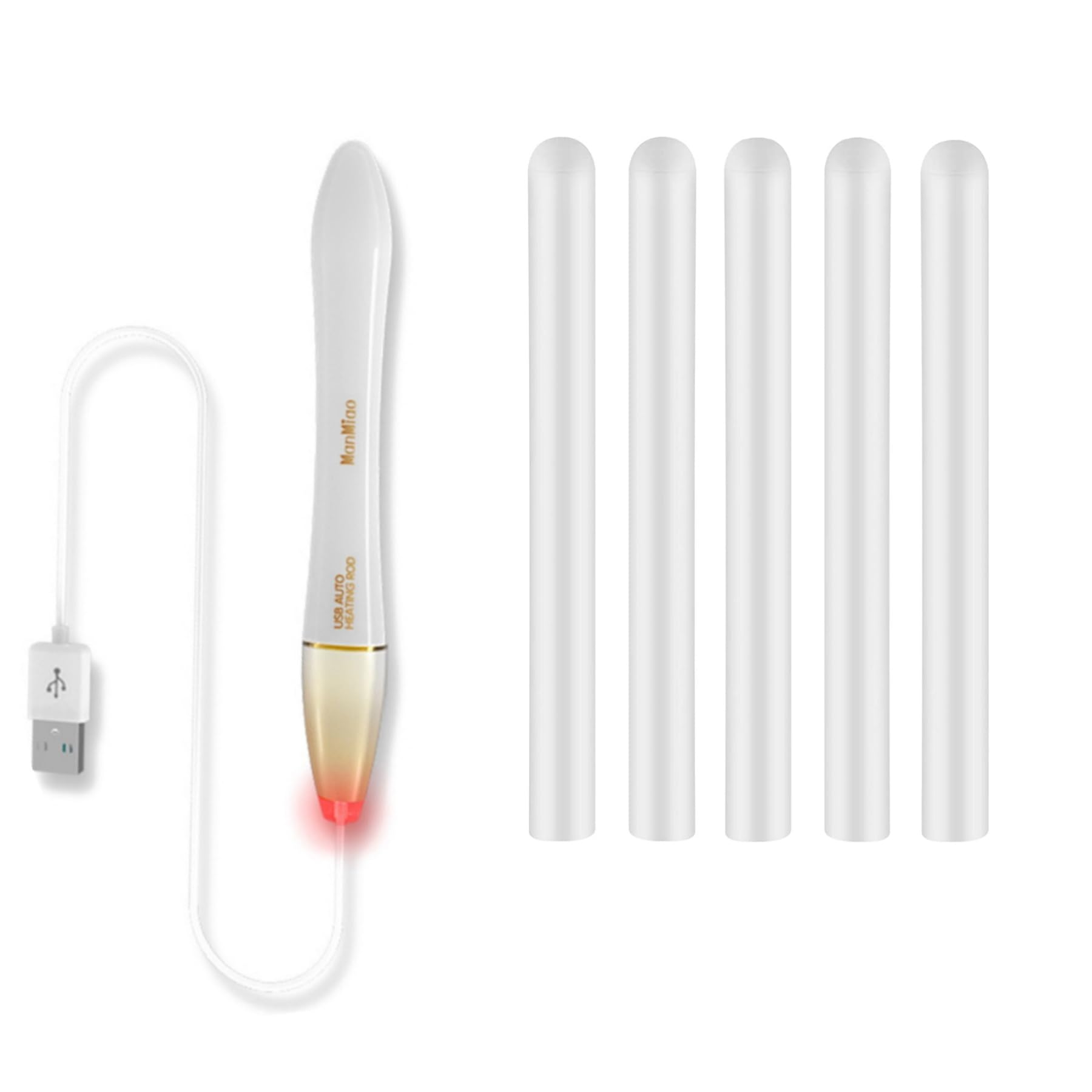 NUHUi Toys Heater Stick Warmer Rod Heating Flesh Light LED Warming Stick USB Hand Warmer + 5Pcs Drying Sticks Dryers