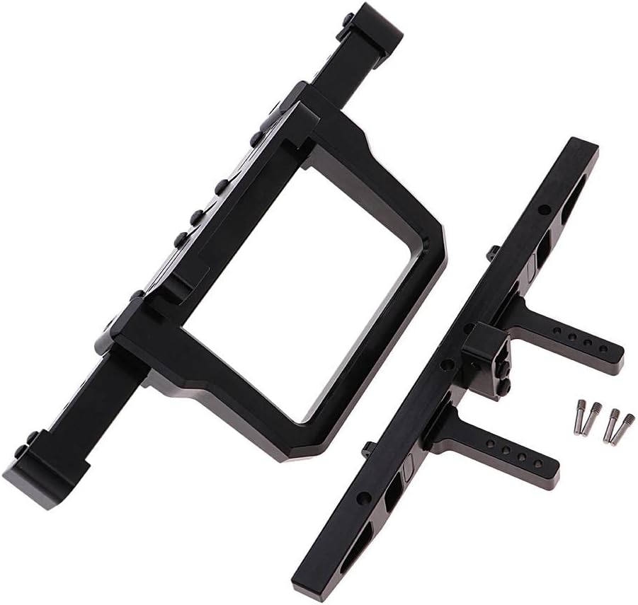 Metal Front & Rear Bumper Bull Bar Kit | Ultimate Land Rover 4x4 Upgrade | Increase Approach Angle & Style | 1/10 RC Rock Crawler | Hobby Remote Control Vehicle Accessory