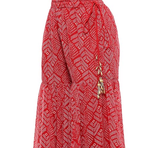 Image of BIBA Women Polyester Blend Embroidered Festive Straight Suit Set