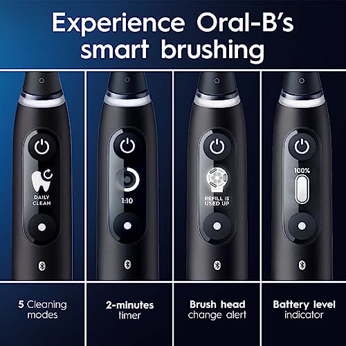 OralB iO Series 6 Electric Toothbrush with (1) Brush Head, Black Lava