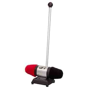 TruePower Electric Shoe Shine Polisher - Dual Lamb Wool Buffers, 100W, 31" Stand