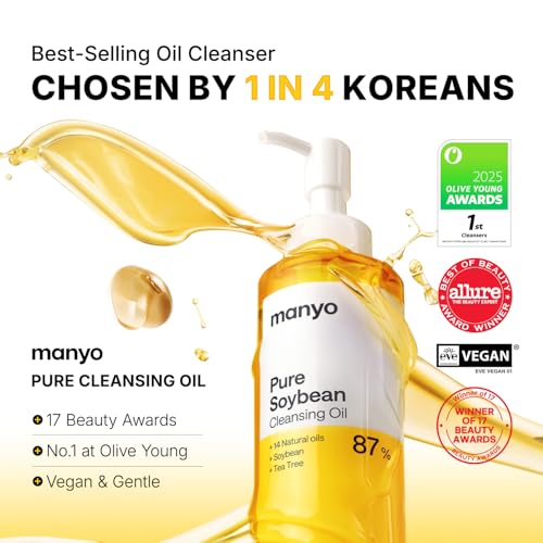 MANYO Pure Cleansing Oil, Natural Oil Cleanser for Face, Makeup Blackhead Remover, Korean Skin Care, 6.76 fl oz (200ml) - Image 3