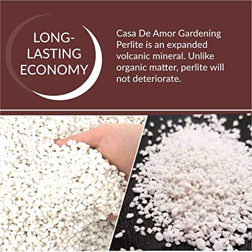 Image of Casa De Amor Perlite for Hydroponics & Horticulture Terrace Gardening Soil Conditioner Healthy Root Growth Retains Moisture Allows Aeration- 5 kg