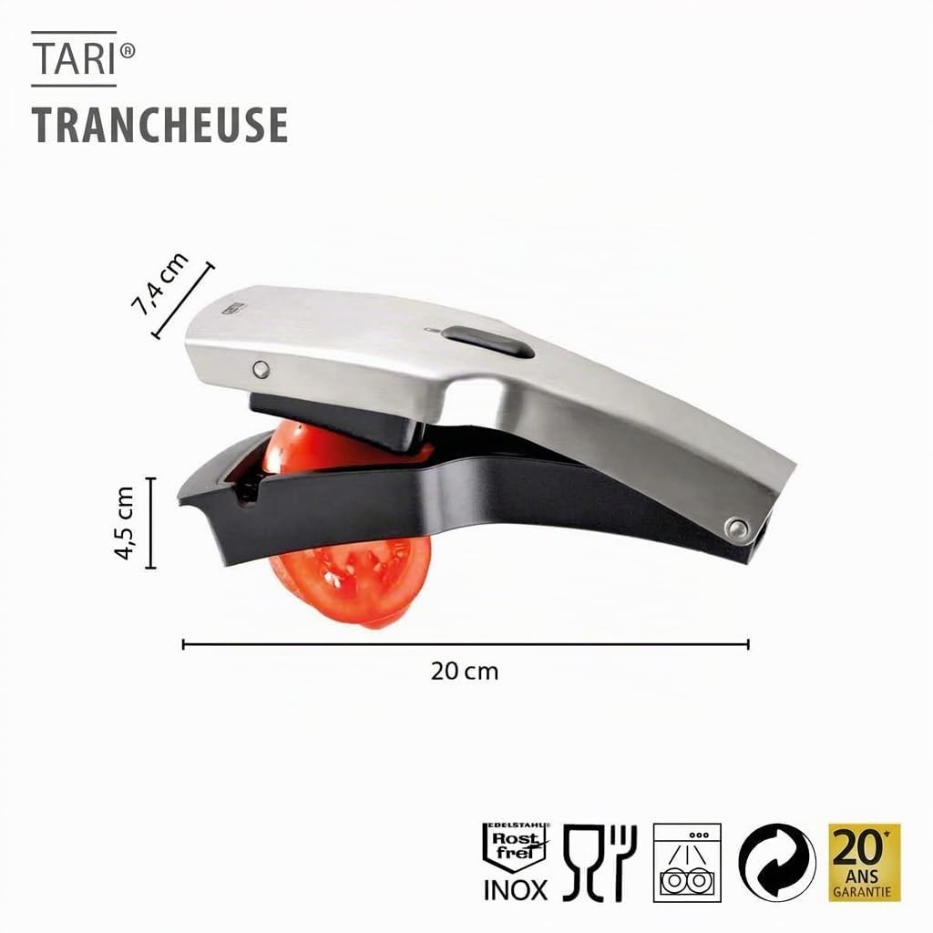 GEFU GE13420 Tari Trancheur Acier Inoxydable Inox 21,2 x 5,5 x 11,5 cm
