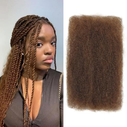 Afro Kinkys bulk human hair 4c curly for locs twists braids 12in