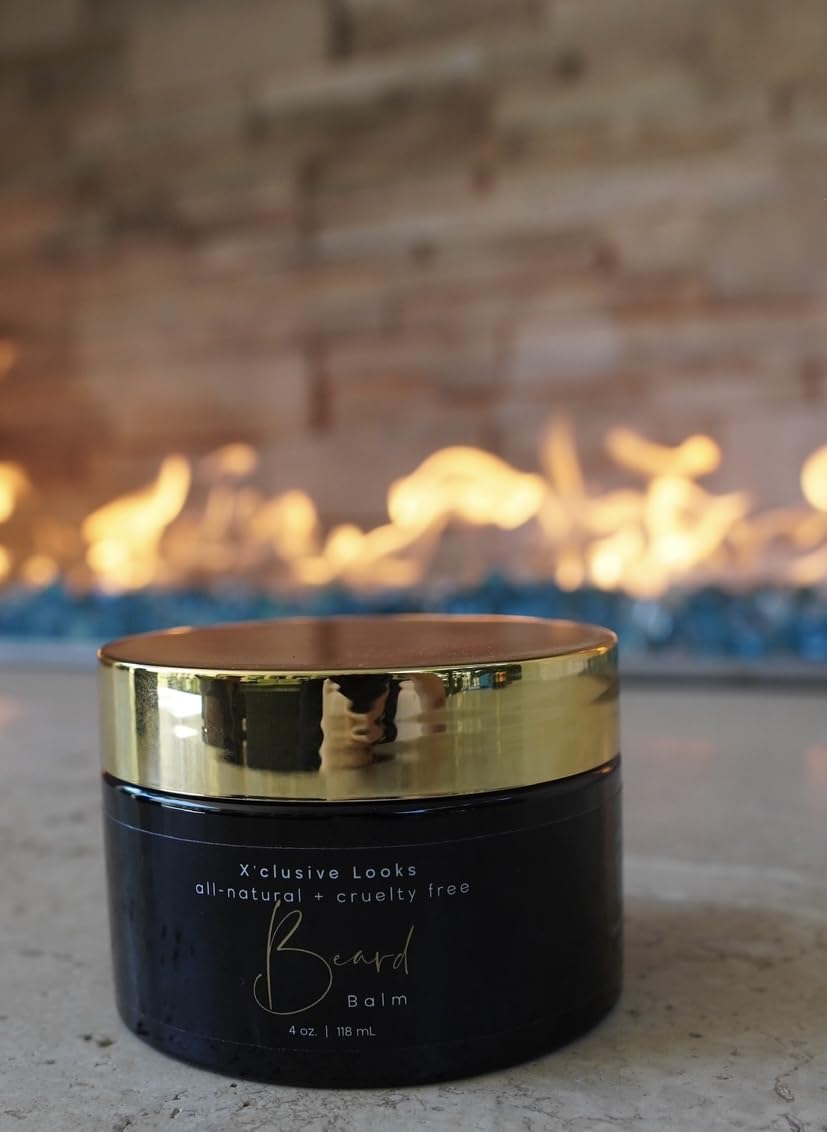 X’clusive Looks Beard Balm, 4 Ounce (Pack of 1), Black