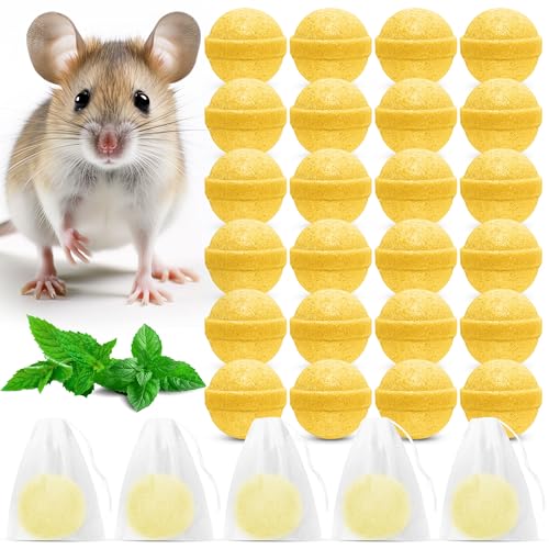24 Stück Mäuseabwehr mit Pfefferminzöl - Natürliches Mäuse Dauerhaft ohne Risiko für Kinder oder Haustiere, Ratten Vertreiben mit Textilbeutel zum einfachen Aufhängen für Mäuse, spinnena 24 Stück Mäuseabwehr mit Pfefferminzöl - Natürliches Mäuse Dauerhaft ohne Risiko für Kinder oder Haustiere, Ratten Vertreiben mit Textilbeutel zum einfachen Aufhängen für Mäuse, spinnena