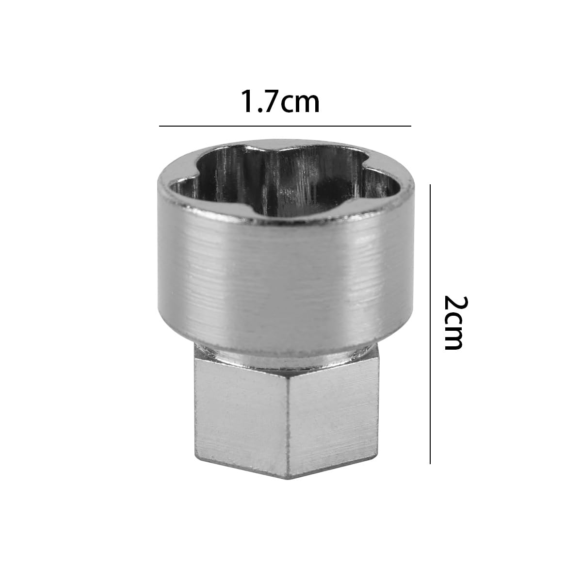 Tuerca antirrobo de acero inoxidable 5+1, tuerca de seguridad antirrobo, bloqueo de tuerca, dispositivo antirrobo, perno correspondiente, 5 tuercas, 1 cerradura M8