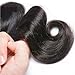 A ALIMICE Brazilian Body Wave Bundles With 4x4 Lace Closure with Body Wave 3 bundles Virgin Human Hair Bundles Natural Color (12 14 16 + 10 closure)…