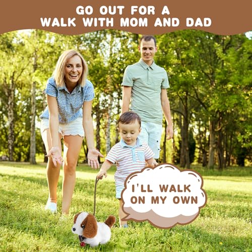 AYESY Peluche Electrónico Juguete para Perros ladrando Electrónica Interactivos Juguete Perro Mascota Simulación Peluche Cachorro para Niños Caminando y ladrando Cachorro Regalos de para Niños de 3-6 - imagen 6