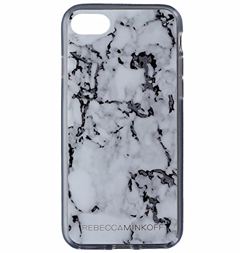 Rebecca Minkoff iPhone 7 Sheer Protection Case - Marble Print/Black Foil
