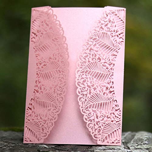Tarjetas de invitación de Boda rojas con Bowknot para quinceañera 5