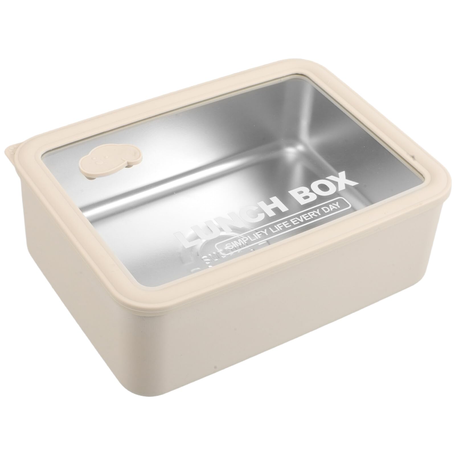 Fiambrera de Acero Inoxidable 304 con Tapa de Vidrio Capacidad 1200 Ml Recipiente Térmico para Comida Caliente Apta para Microondas Portátil para Oficina y Actividades al Aire