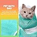 ZukoCert Cat Mesh Bathing Bag Anti Scratch, Adjustable Cat Restraint for Bathing & Nail Trimming, Breathable Cat Net for Bath, Grooming Shower & Washing Bag