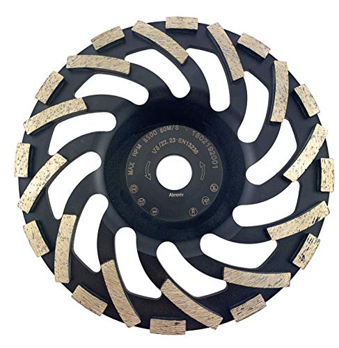 FANZTOOL D-Modell Diamant Schleiftopf Abrasiv 180 Mm X 22,2 Mm Schleifteller Für Abrasive Baustoffe, Estrich, Putz, Asphalt