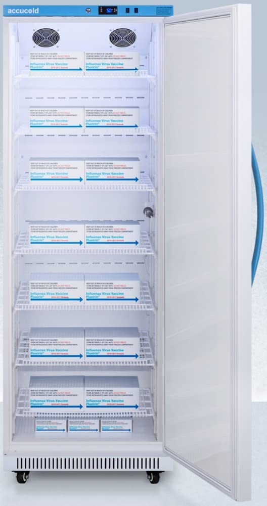 Summit Appliance Ars18pv Performance Series Pharma-Vac 18 Cu.Ft. Upright All-Refrigerator For Vaccine Storage With Silver-Ion Handle, Keyed Lock And Hospital Grade Cord With 'Green Dot' Plug, White on Fridge.com - View 4