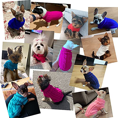 Dog Sweaters For Small Dogs, Pet Sweaters Classic Knitwear Winter Girl Boys Dog Clothes Chihuahua Coat Warm Puppy Costume Clothing Cute Doggie Sweater Apparel For Yorkie Christmas #TOP3