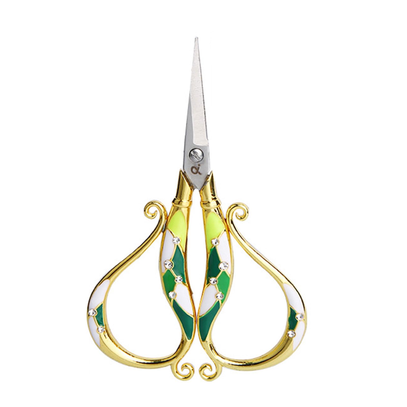 Yrohgkpn C Multi-Functional Sewing Embroidery Scissors Stainless Steel Raft For Utting Fabri Embroidery For Lothing Professional With Heavy Duty Professional Left Handed